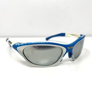 Rudy Project Horus White Blue Frame Sunglasses Mirror Lenses SN05-24R1 58 19 132